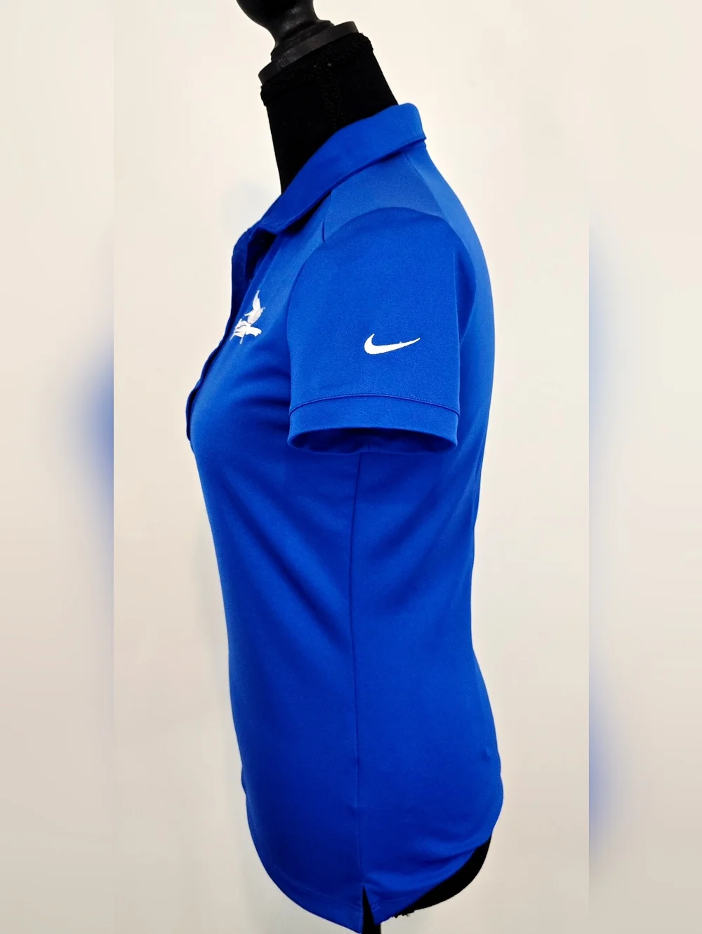 Nike Golf Dri-FIT Polo Blue Pegasus Logo Athletic Top Sz S Athleisure Dri-FIT